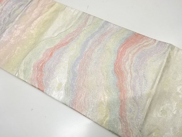 JAPANESE FUKURO OBI / WOVEN MAPLE LEAVES